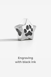 Custom Paw Star Charm for Pandora