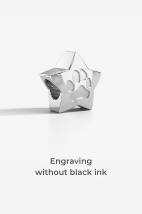 Custom Paw Star Charm for Pandora