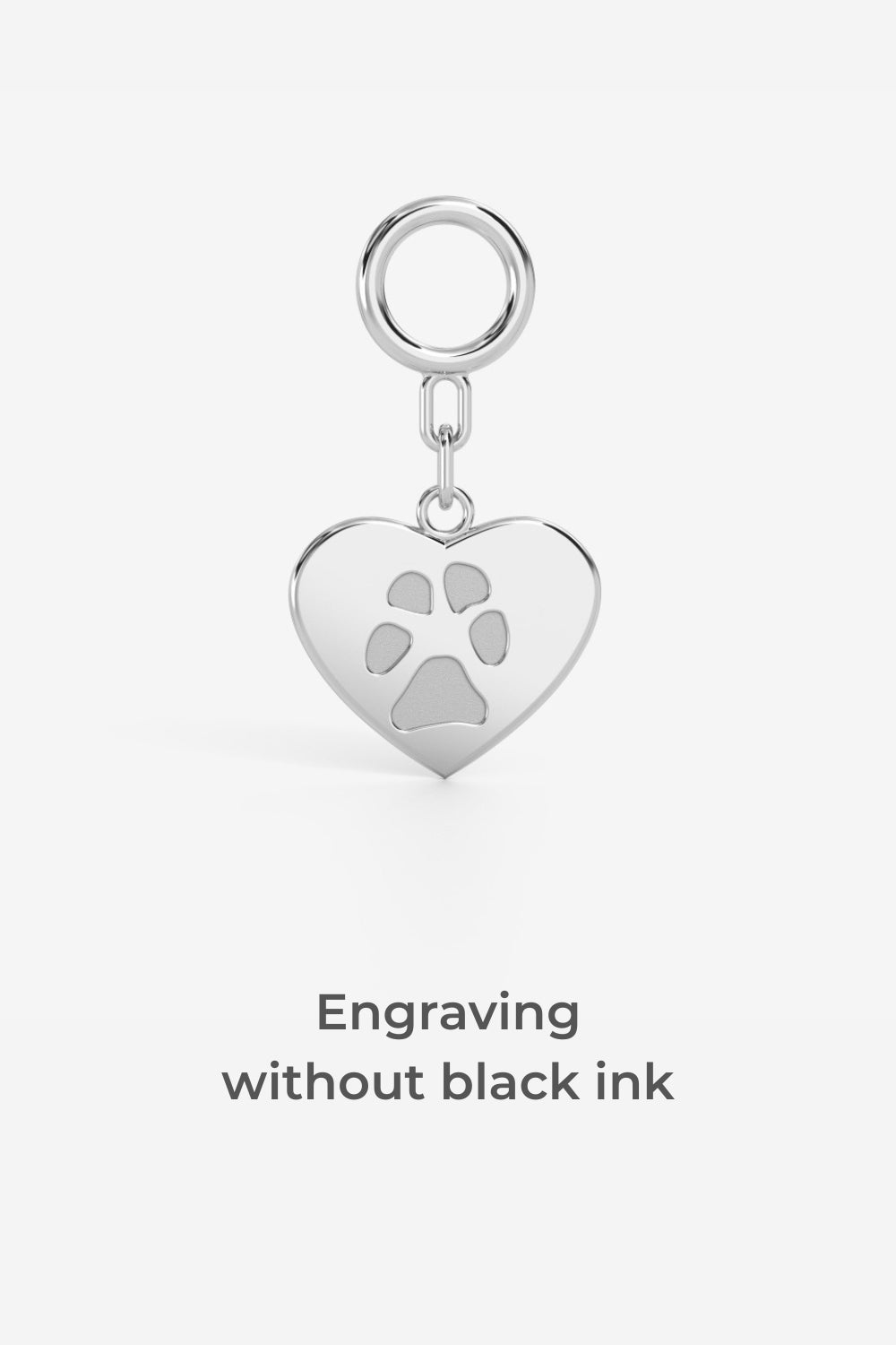 Custom Paw Hanging Heart Charm for Pandora