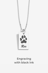 Custom Paw Tag Necklace