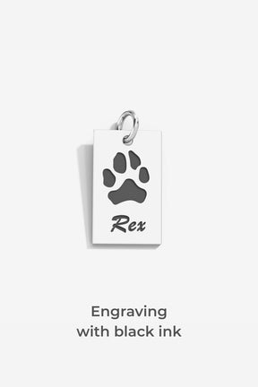 Double-Sided Custom Paw Tag Pendant