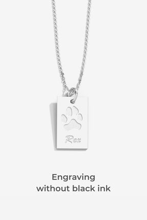 Double-Sided Custom Paw Tag Necklace
