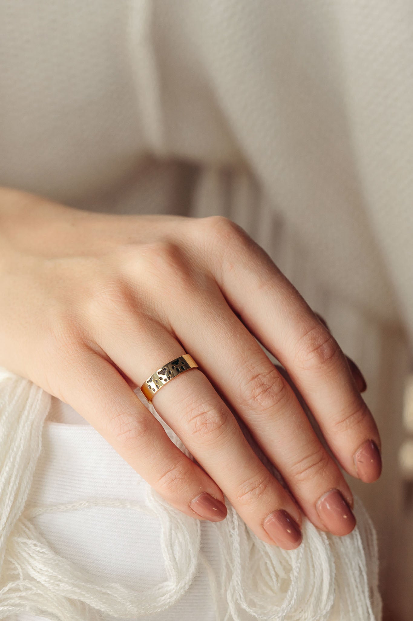 Custom Wide Paw Ring