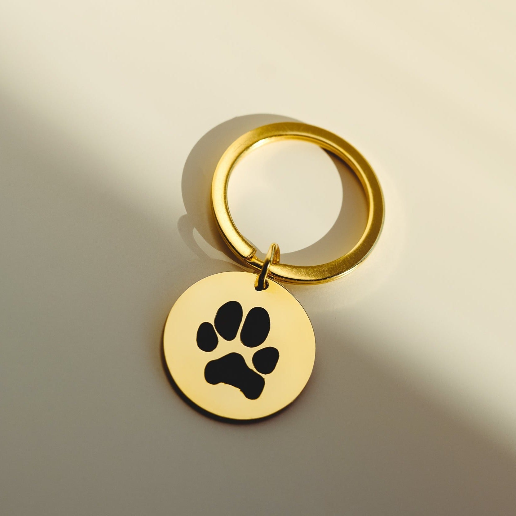 Personalized Paw Print Keychains at Custom Paw Jewelry Shop