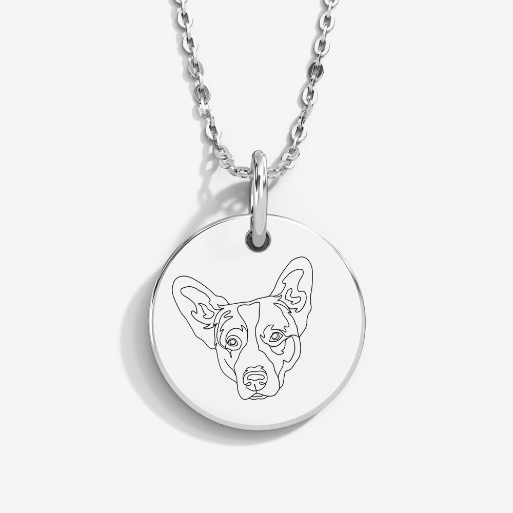 Custom Pet Lineart Necklace