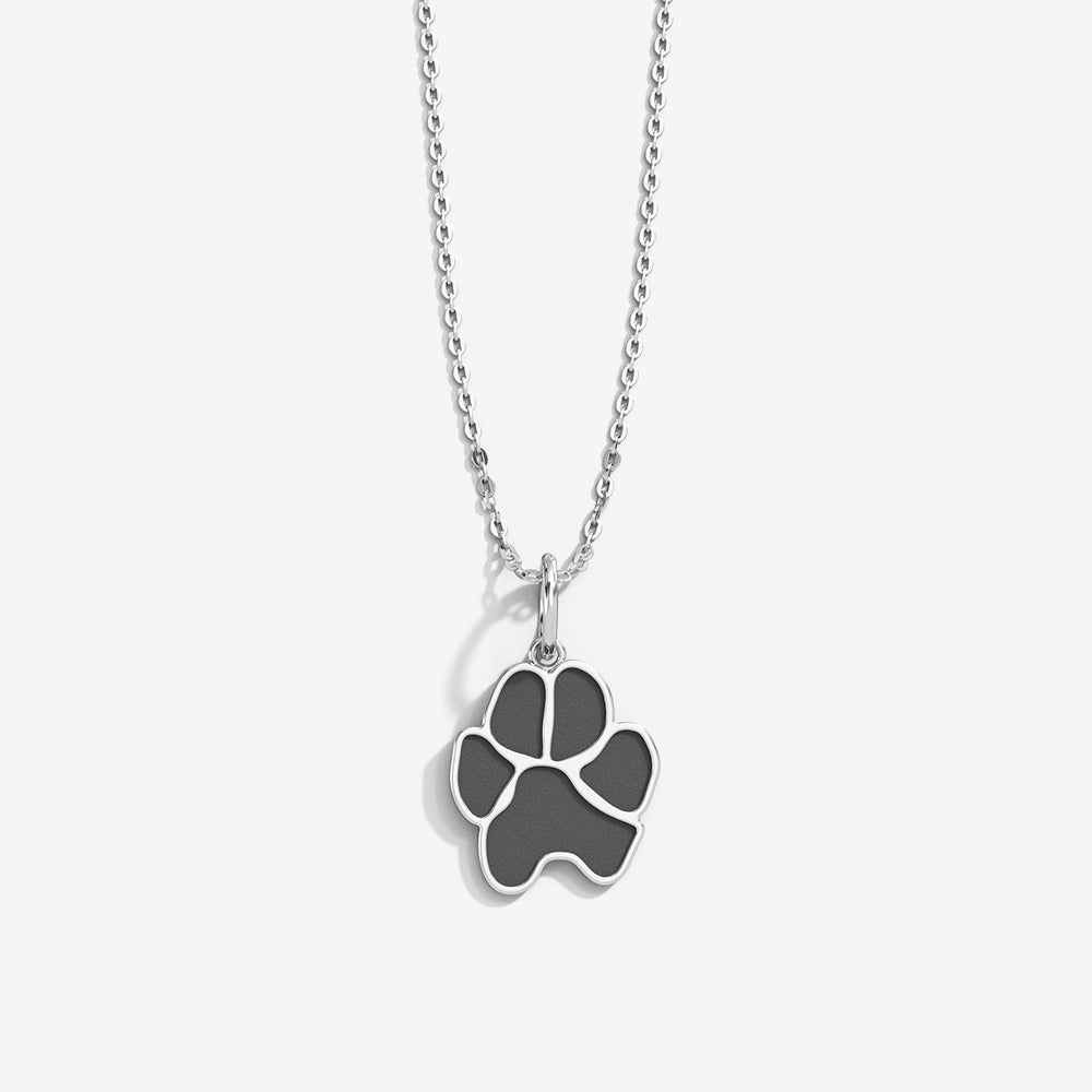 Paw Print Necklace Sterling Silver Pendant | Best Buy Canada