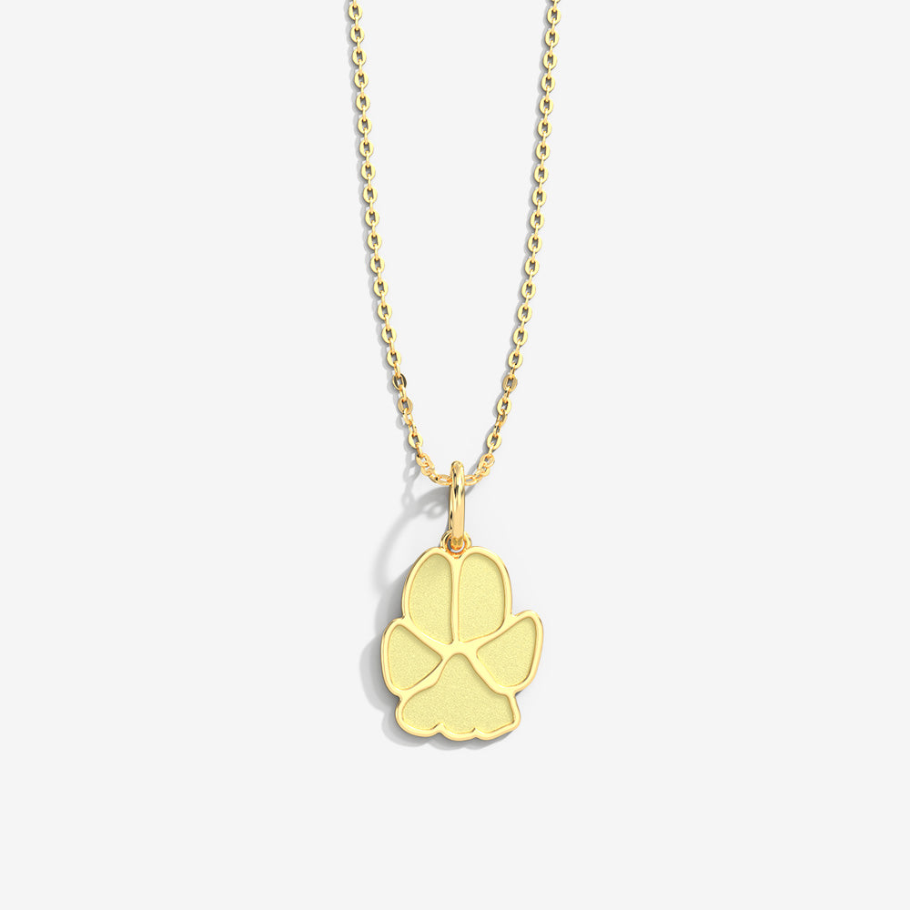 Men's 18K Gold Four Leaf Clover - Men's Gold Necklace