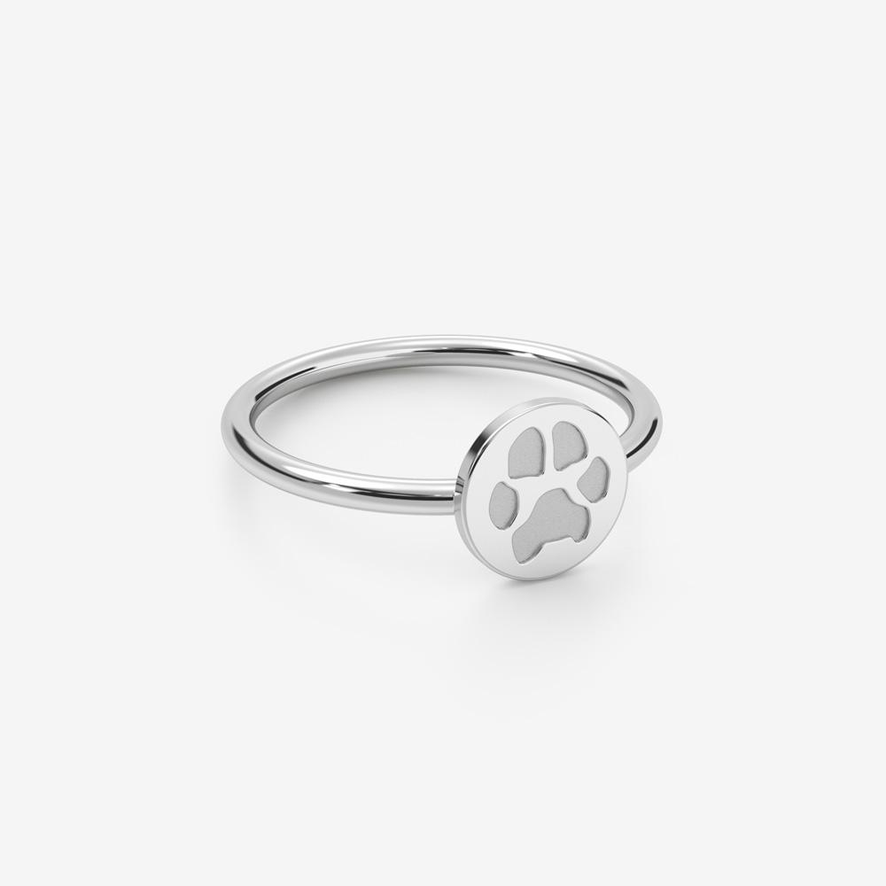 Step Forward Dog Paw Love Heart Adjustable Open Ring for Women 925 Sterling  Silver Black Enamel Cute Puppy Cat Animal Claw Jewelry (Dog paw Ring) :  Amazon.in: Jewellery