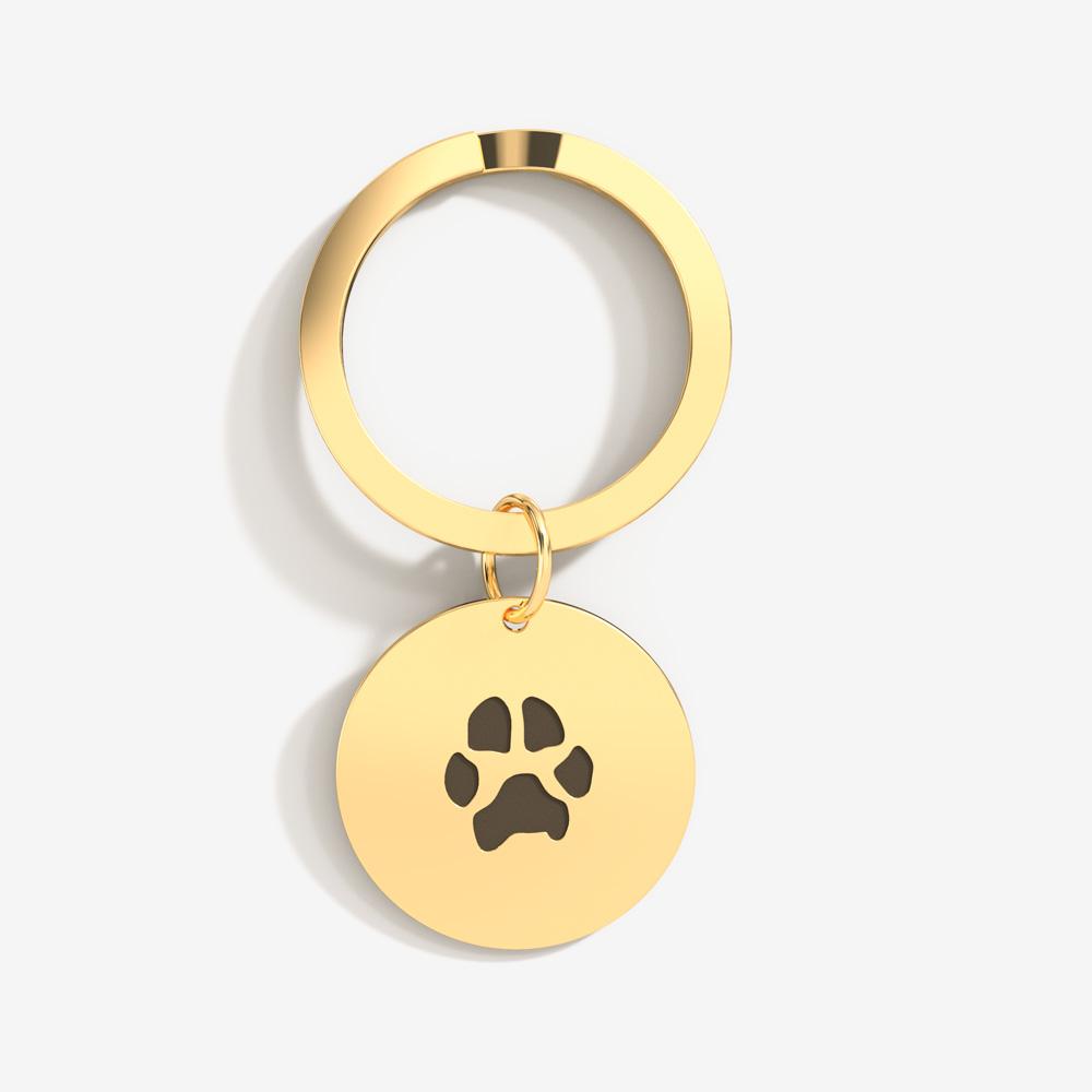 Personalized Paw Print Keychains at Custom Paw Jewelry Shop