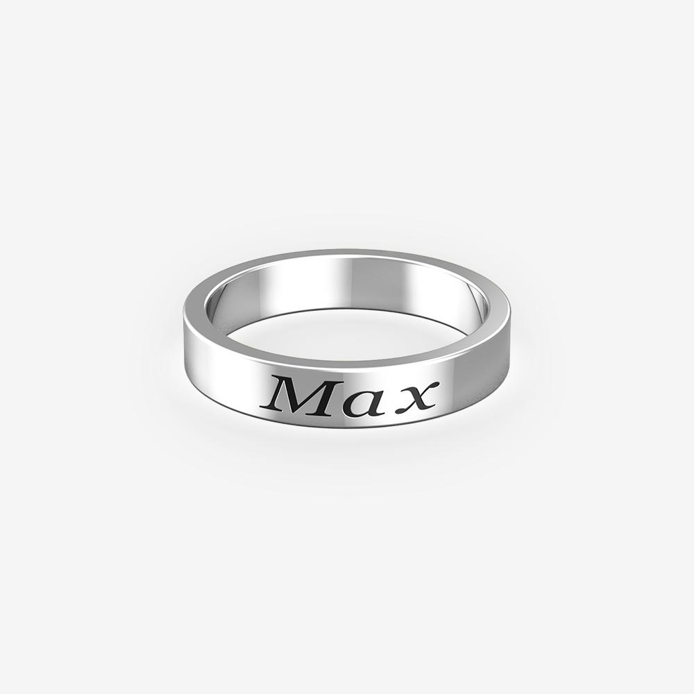 Amazon.com: Custom Name Ring Personalized Signet Ring Roman Numeral Ring  Custom Coordinates Ring Bar Ring Stacking Ring Stackable Ring Gift Women  -RSB-D : Handmade Products