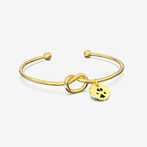 Custom Paw Knot Bracelet Bracelet Custom Paw Jewelry 18K Gold Vermeil 9.5mm 1